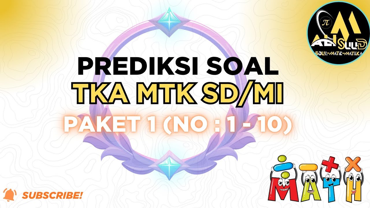 Обсуждение вопросов по математике для начальной школы из пакета TKA № 1 (№№ 1–10).