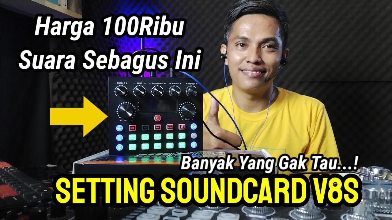 Cara Live Streaming dan Recording Menggunakan Soundcard V8s Suara Jadi Gurih
