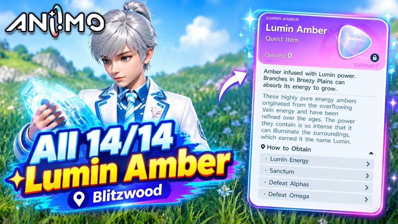 All Lumin Amber Locations in Blitzwood | Aniimo