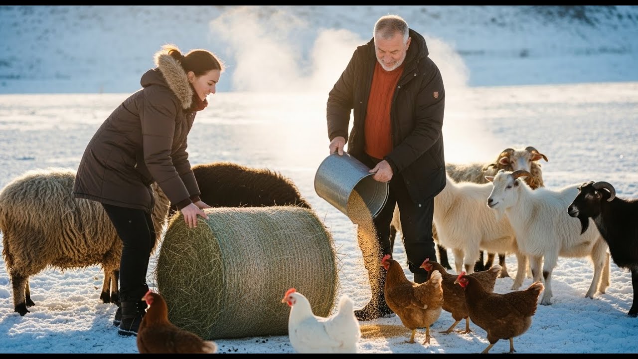 Soft Stories 🌨️ A Snow Covered Village Garden – Soft Winter Life in the Countryside