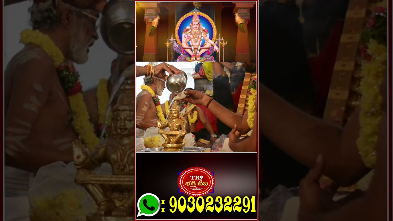అంగరంగ వైభవంగా అయ్యప్పస్వామి పూజ|| #tr9bhakthitv