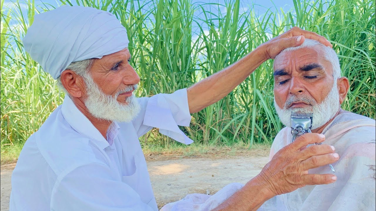 150 Year Old Man Beard Seating With No Razor Blade🔥 But Barber is 100 year Old![ASMR ABi]