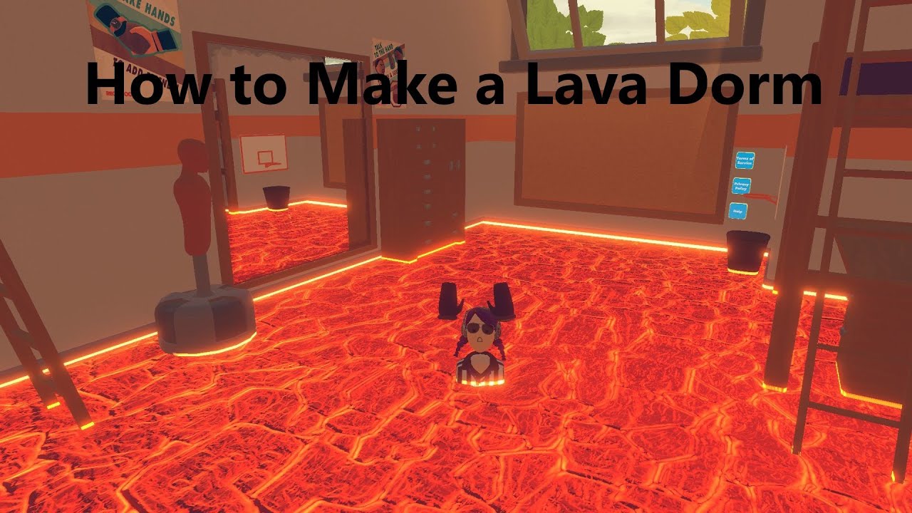 How to Make a Lava Floor Effect For Your Dorm | Rec Room Tutorial