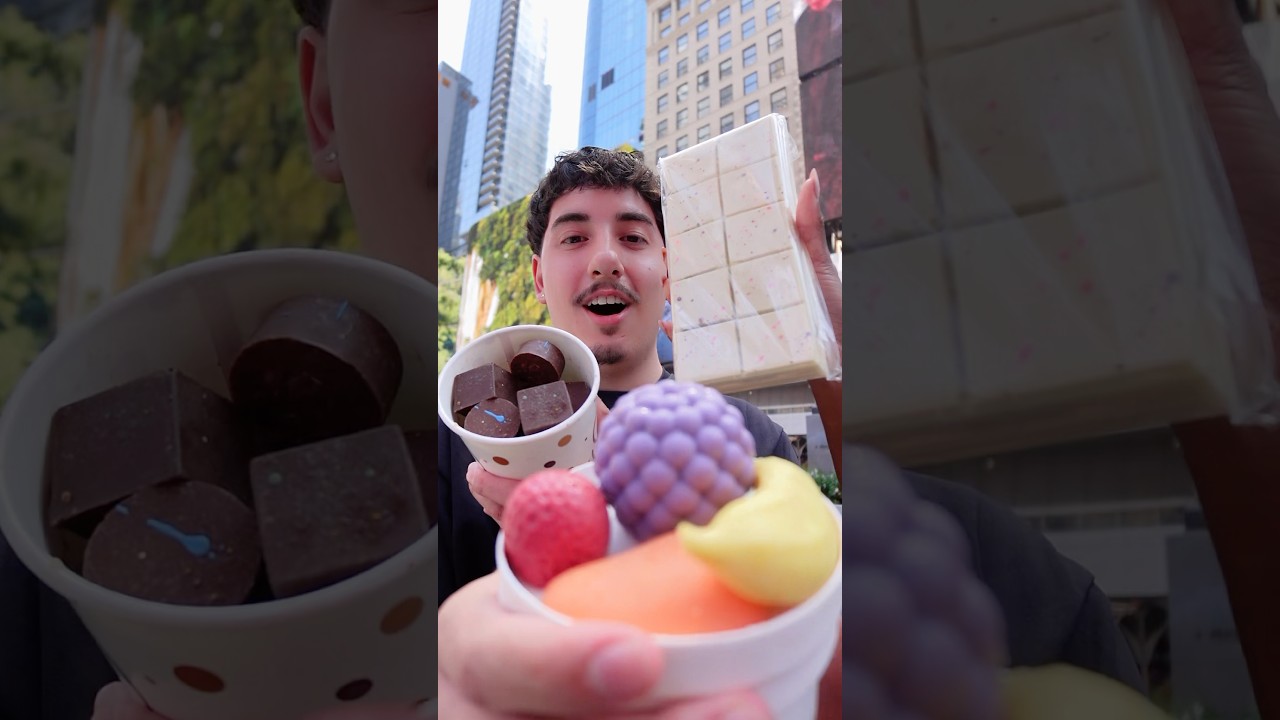Viral Fruit Ice Cream in Times Square🍎 #fruiticecream