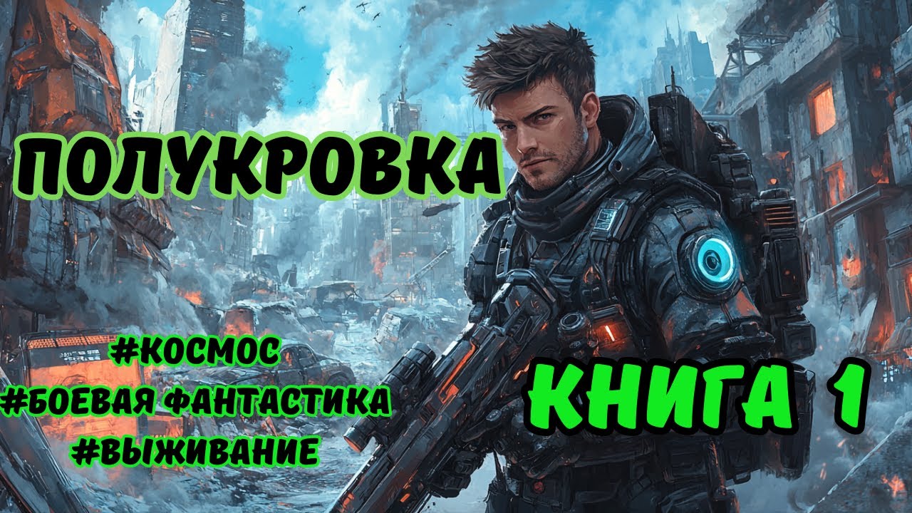 | АУДИОКНИГА | ПОЛУКРОВКА | БОЕВАЯ ФАНТАСТИКА | КНИГА 1 | КОСМОС|#аудиокниги#аудиокнига#приключения