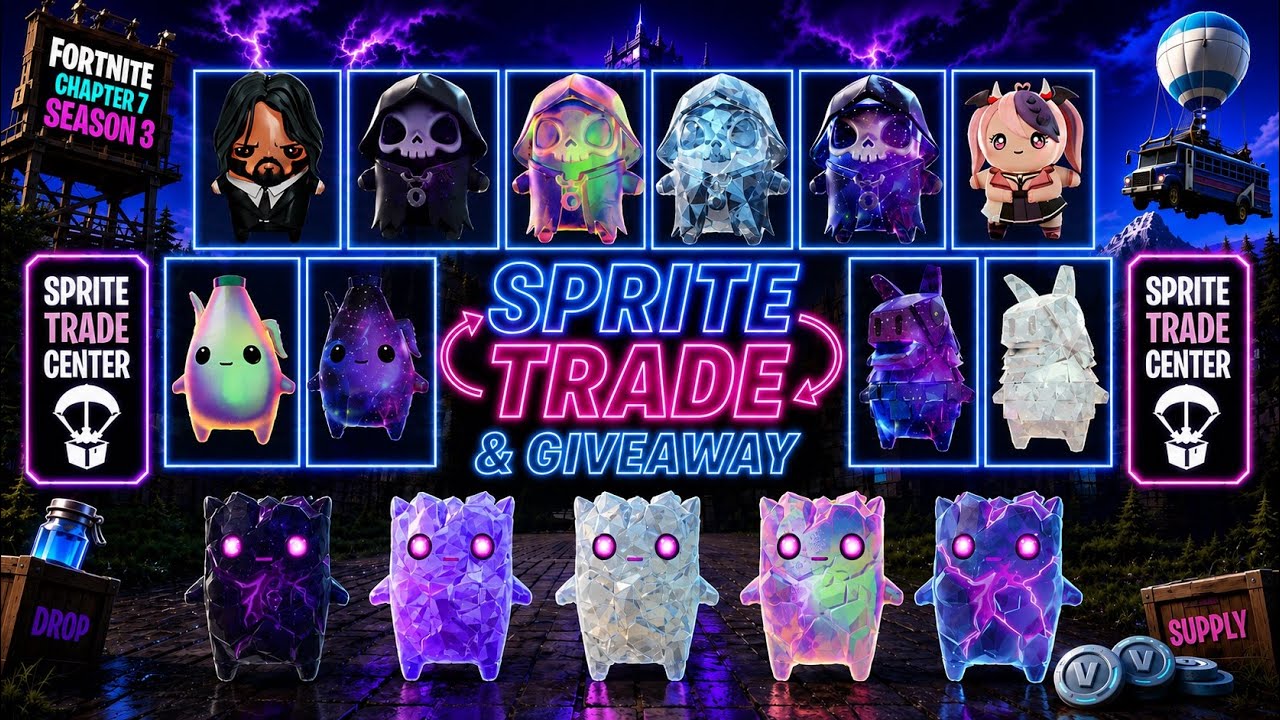LIVE SPRITE TRADE & GIVEAWAYS