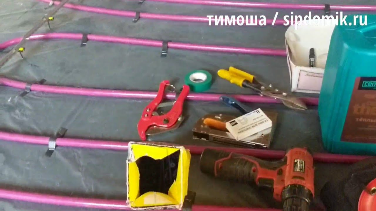 Теплый водяной пол в деревяном доме. Инструкция