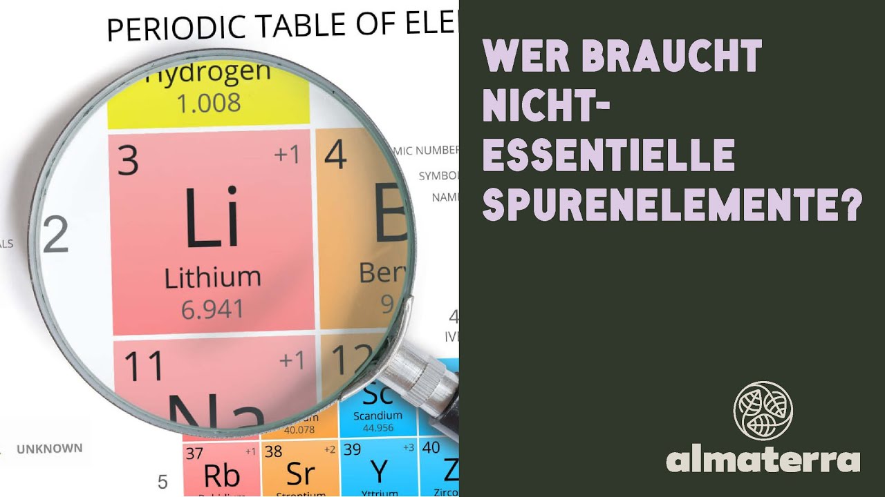 Wer braucht nicht-essentielle Spurenelemente?- Dr. Stefan H&uuml;gel