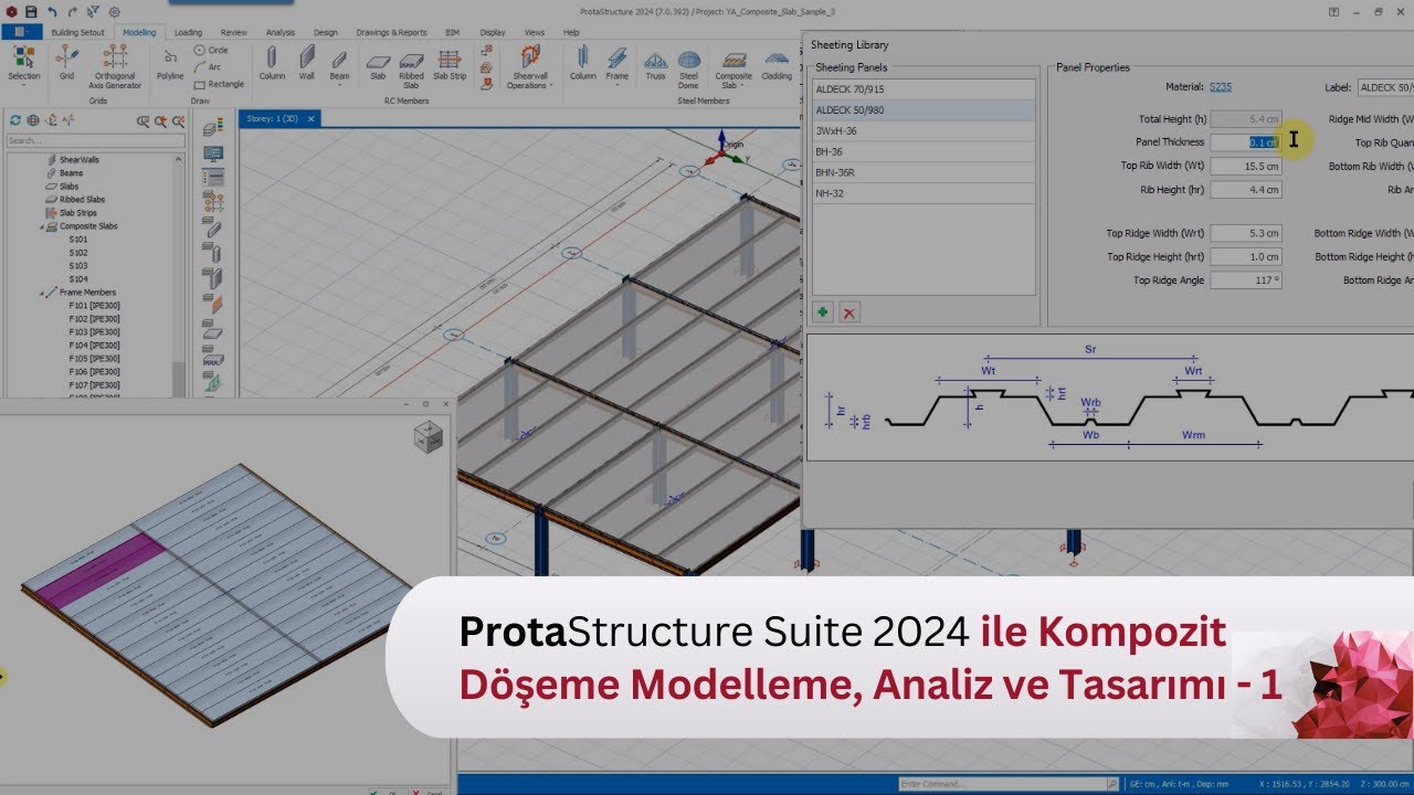 Kompozit Kiriş Modelleme, Analiz ve Tasarımı – 1