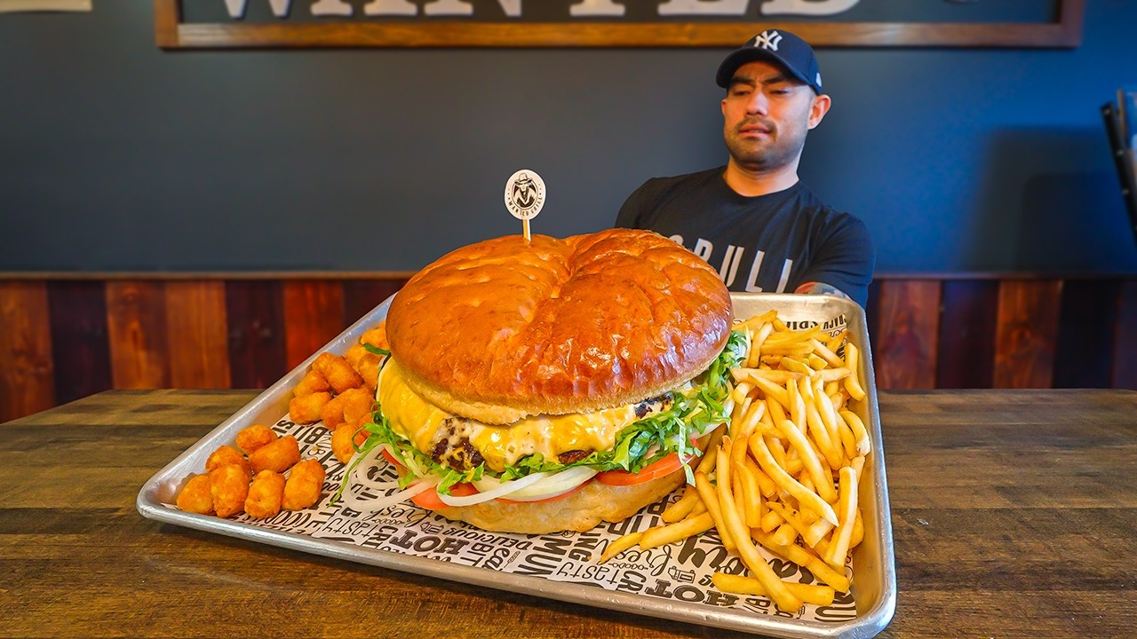 Only 20-Minutes To Finish This Monster 5-LB Burger Challenge | Shut Up & Eat!