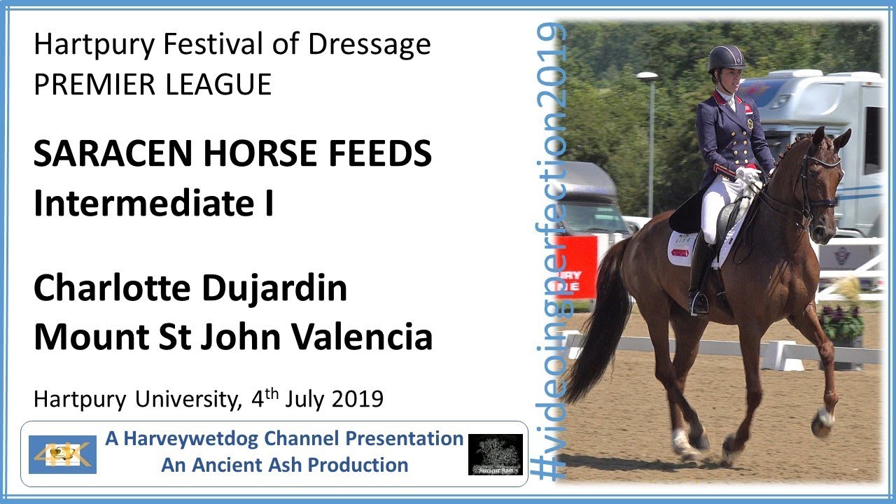 Charlotte Dujardin and Mount St John Valencia Intermediate I; Hartpury Festival of Dressage 2019
