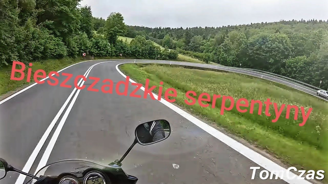 Bieszczady motocyklem Serpentyny trasa Lesko Przemyśl cz 6