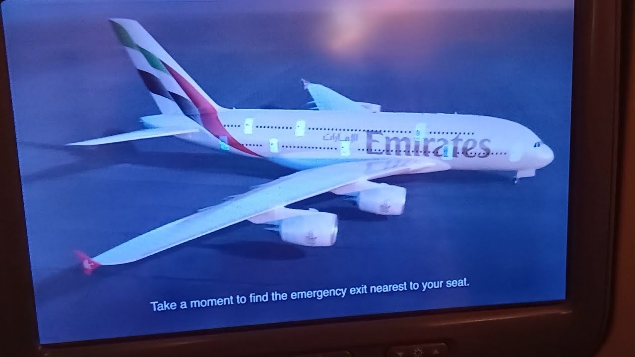 Emirates Airbus A380-800 Inflight Safety Video (2024 Version)