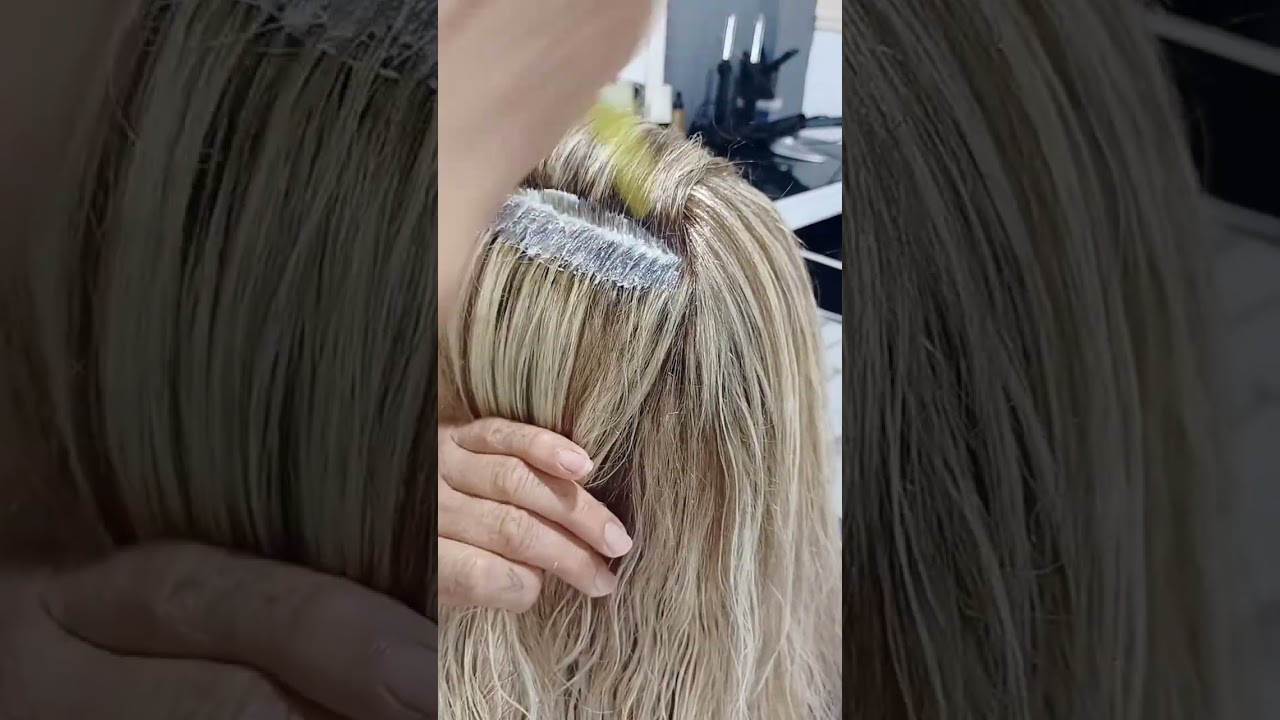 Röfleli Saça Dip Boya ile Cila yapılırmı#blonde #kefşet #hair #röflelisaçlar #ombrelisaçlar #music 