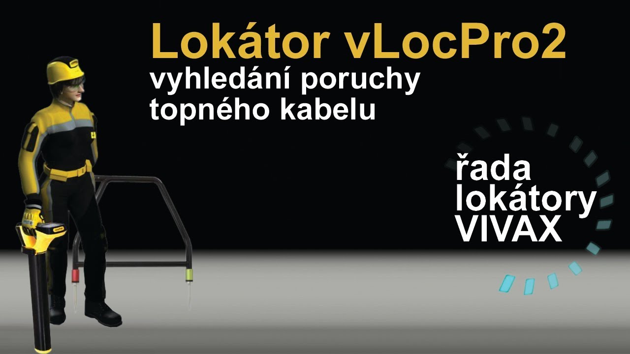 Vyhledání poruch topného kabelu lokátorem vLocPro2