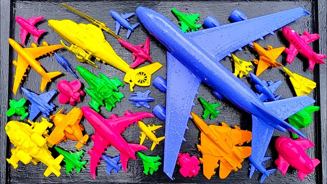 Pesawat Warna-Warni⁉️Pesawat Garuda, B1-Bomber, Helicopter Apache,RC Plane Shukoi SU27, F6F Hellc4t