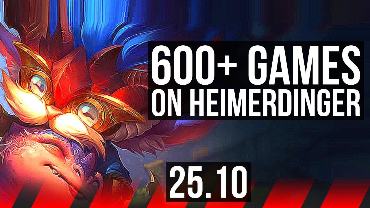 HEIMERDINGER vs ILLAOI (TOP) | 8 solo kills, 61k DMG, 600+ games | KR Master | 25.10