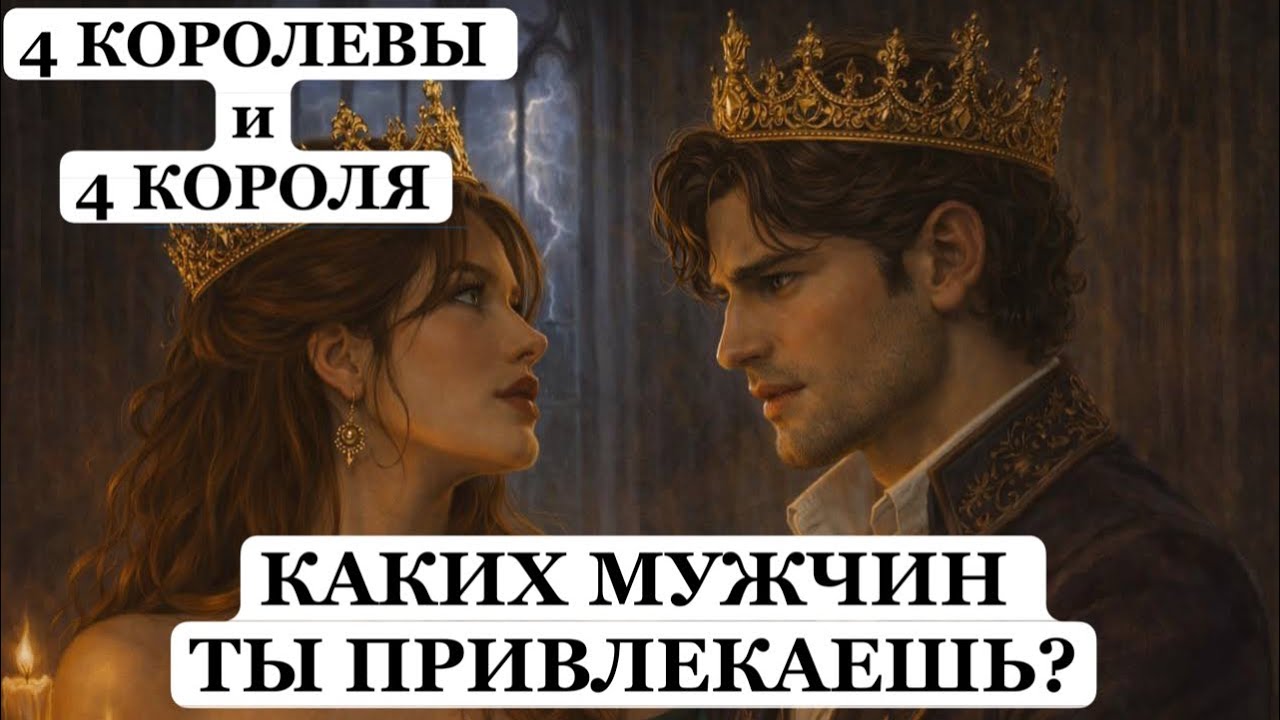 ТАРО Расклад онлайн 4 КОРОЛЕВЫ 👑 Каких Мужчин Ты Привлекаешь? ❤️ Почему и Чем🔮