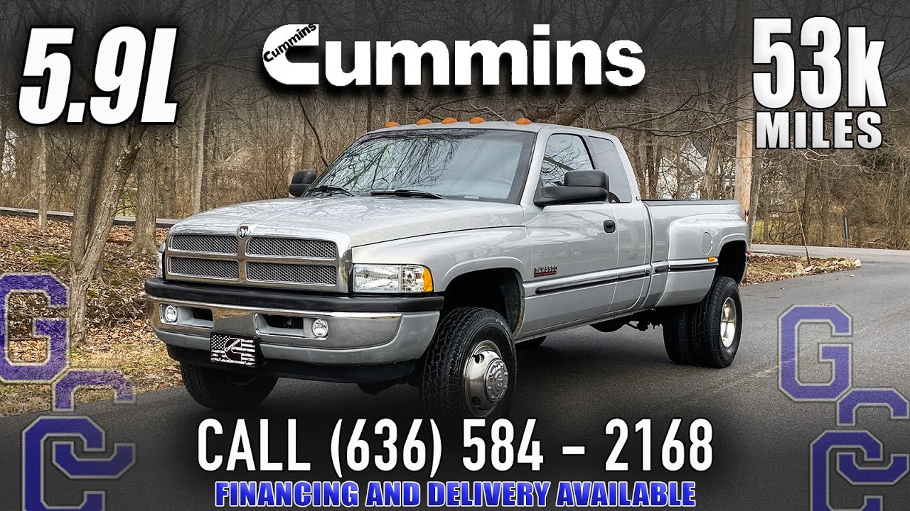 5.9 Cummins For Sale: 1999 Dodge Ram 3500 DRW 4x4 Diesel With Only 53k Miles