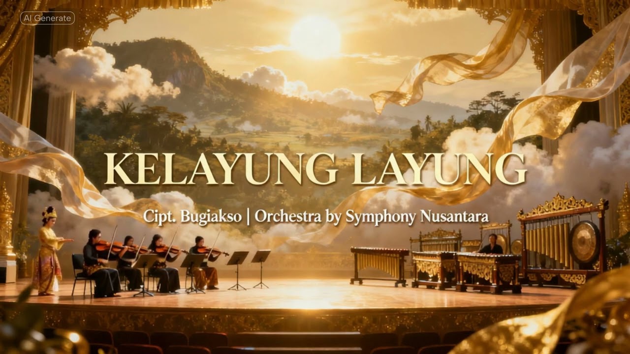 KELAYUNG LAYUNG &ndash; Cipt. Bugiakso | Orchestra Megah & Cerah oleh Symphony Nusantara