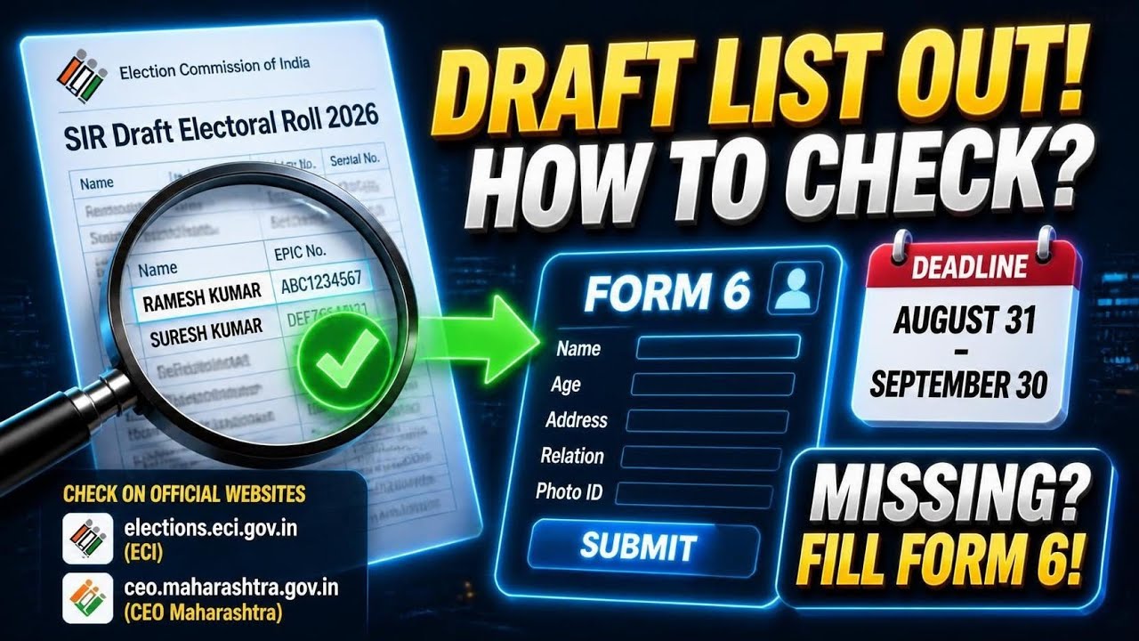 🚨 Draft Voter List Published! Download & Check Your Name &ndash; DON'T PANIC If Missing!