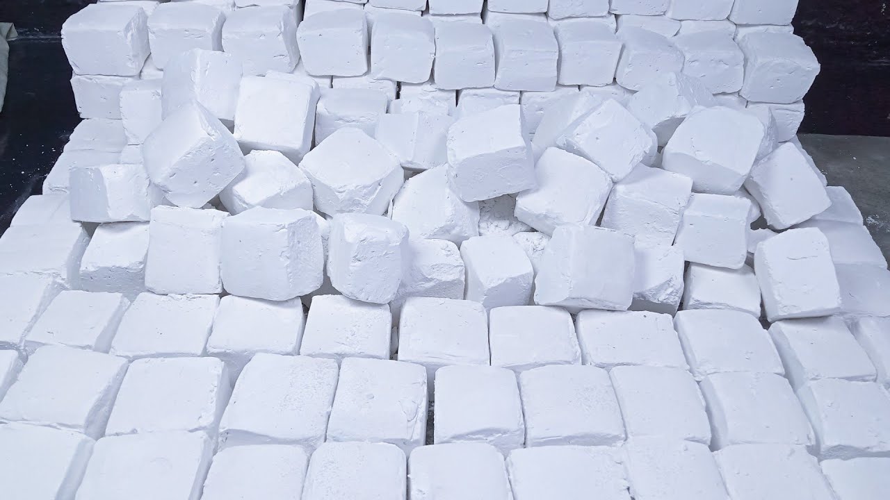 Full cube crushing Mass crush Buttery & Fluffy homemade | crunchy oddly satisfying ASMR 