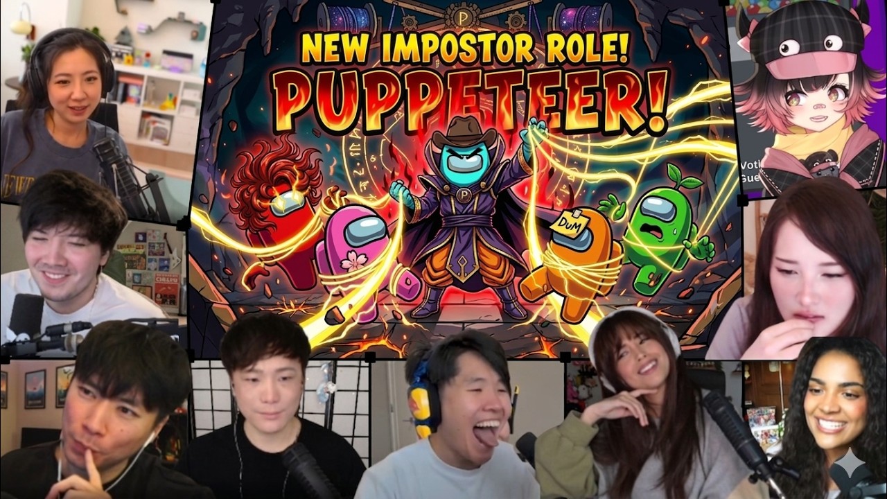 Lobby Reacts to the Funny OP Puppeteer! Toast Controls Sykkuno & Tina to Yeet Valkyrae & Lilypichu!