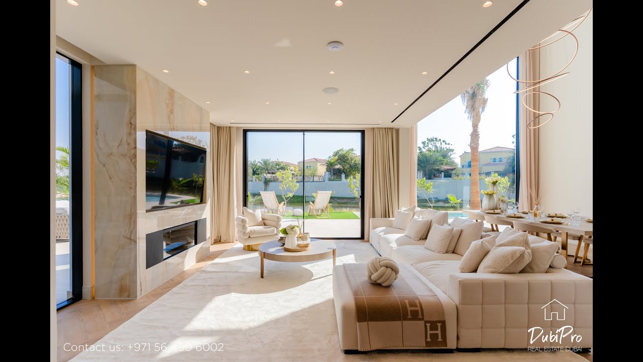 Inside a $ 8,440,000 villa in Dubai in Jumeirah Islands