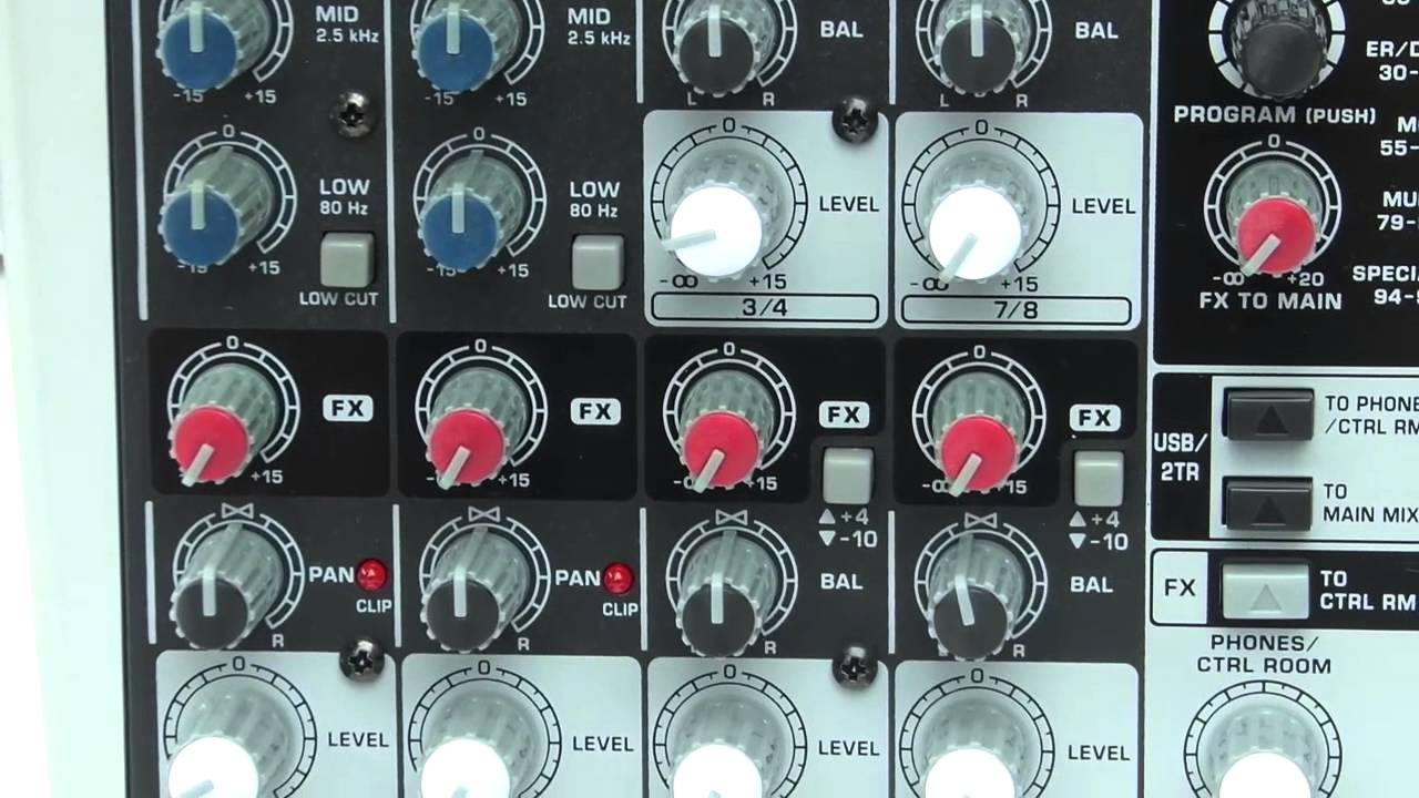 [Review]Behiringer QX1002USB Premium 10 Input 2 Bus Mixer Amazon.Co.Uk Musical Instruments