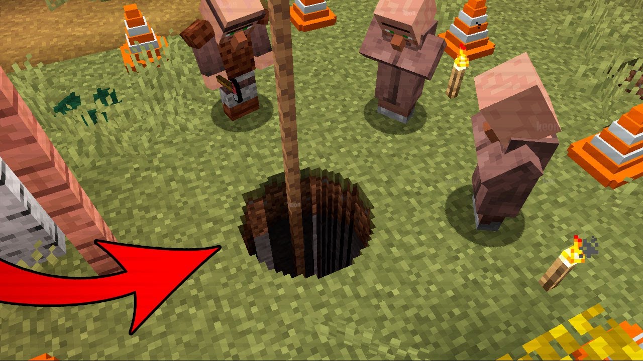 Este extra&ntilde;o agujero apareci&oacute; en la aldea... as&iacute; que entr&eacute; a ver&hellip;  [historia mods en minecraft]