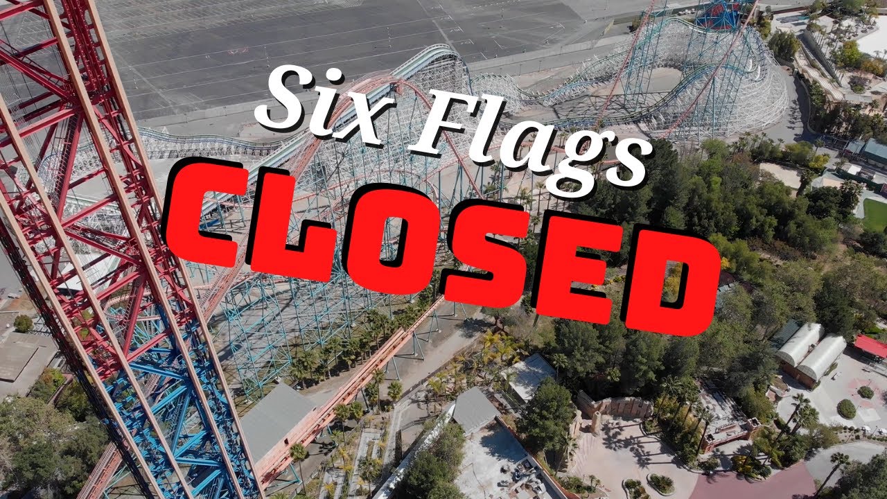 Drone Over Six Flags During the Coronavirus Lockdown