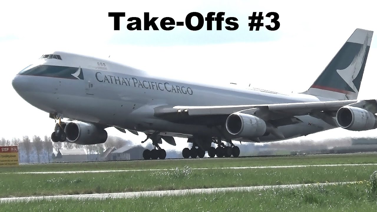 Amsterdam Airport Schiphol planespotting. Take-Offs #3