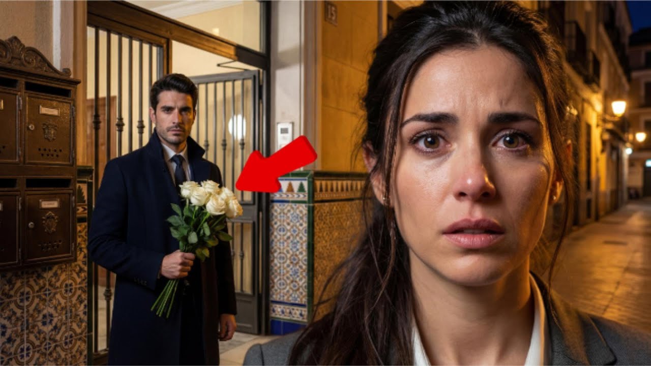 Llega a casa y su jefe millonario la espera en la puerta con flores… ¡y no es por amor!