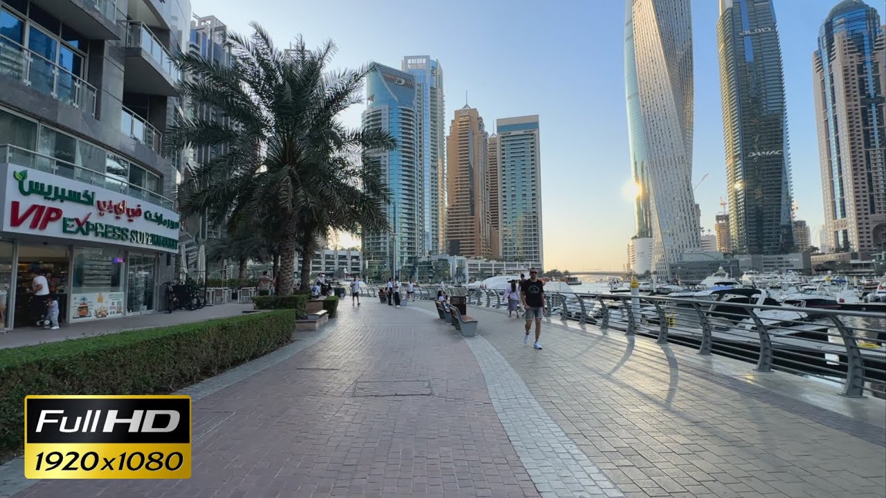 Dubai Marina | HD Ambient Walk