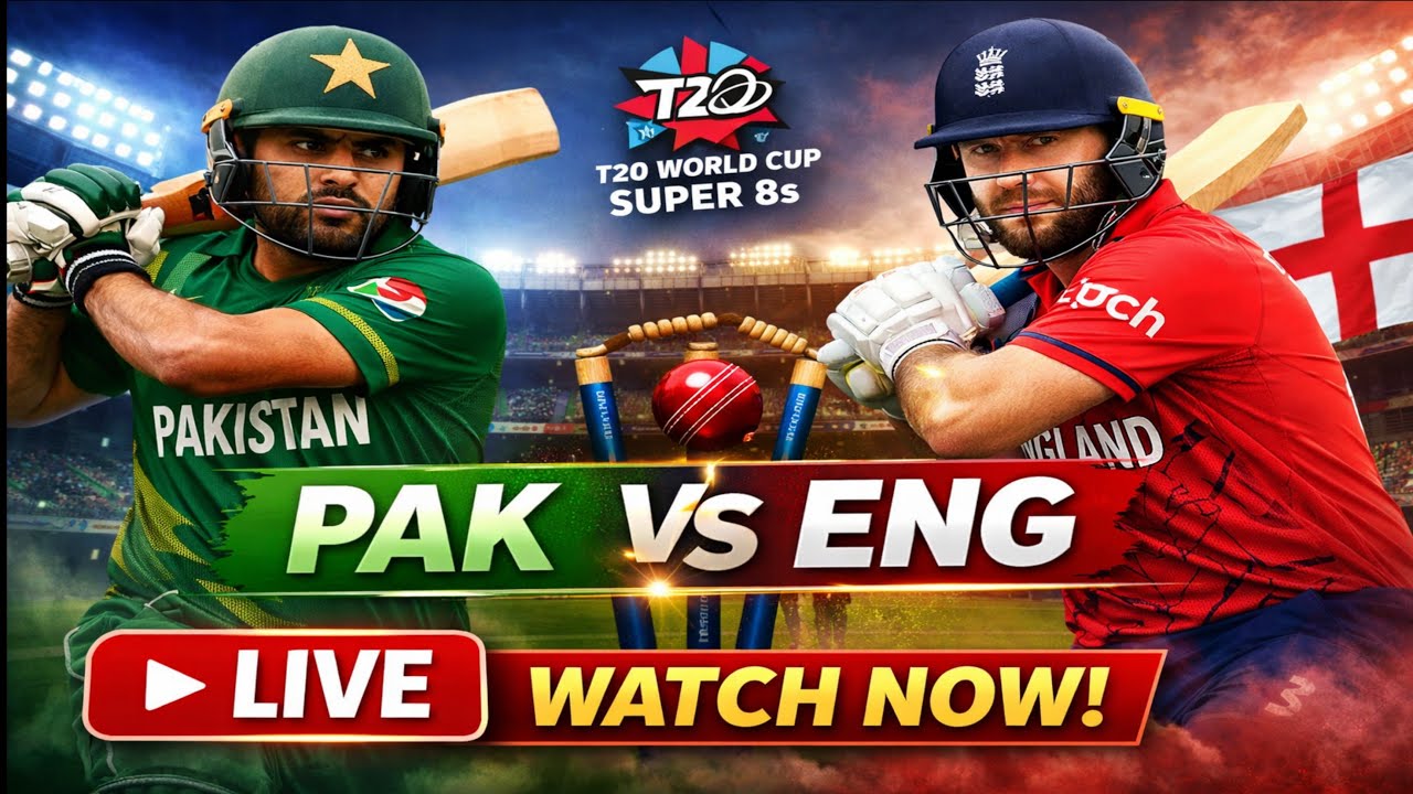 Pakistan vs England LIVE 🏏 | T20 World Cup 2026 | PAK vs ENG Full Match Update