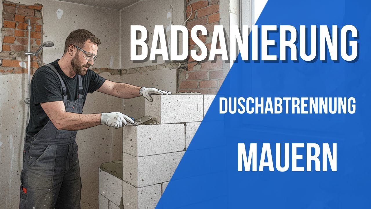 Duschabtrennung mauern   Duschwand   Umbauheld