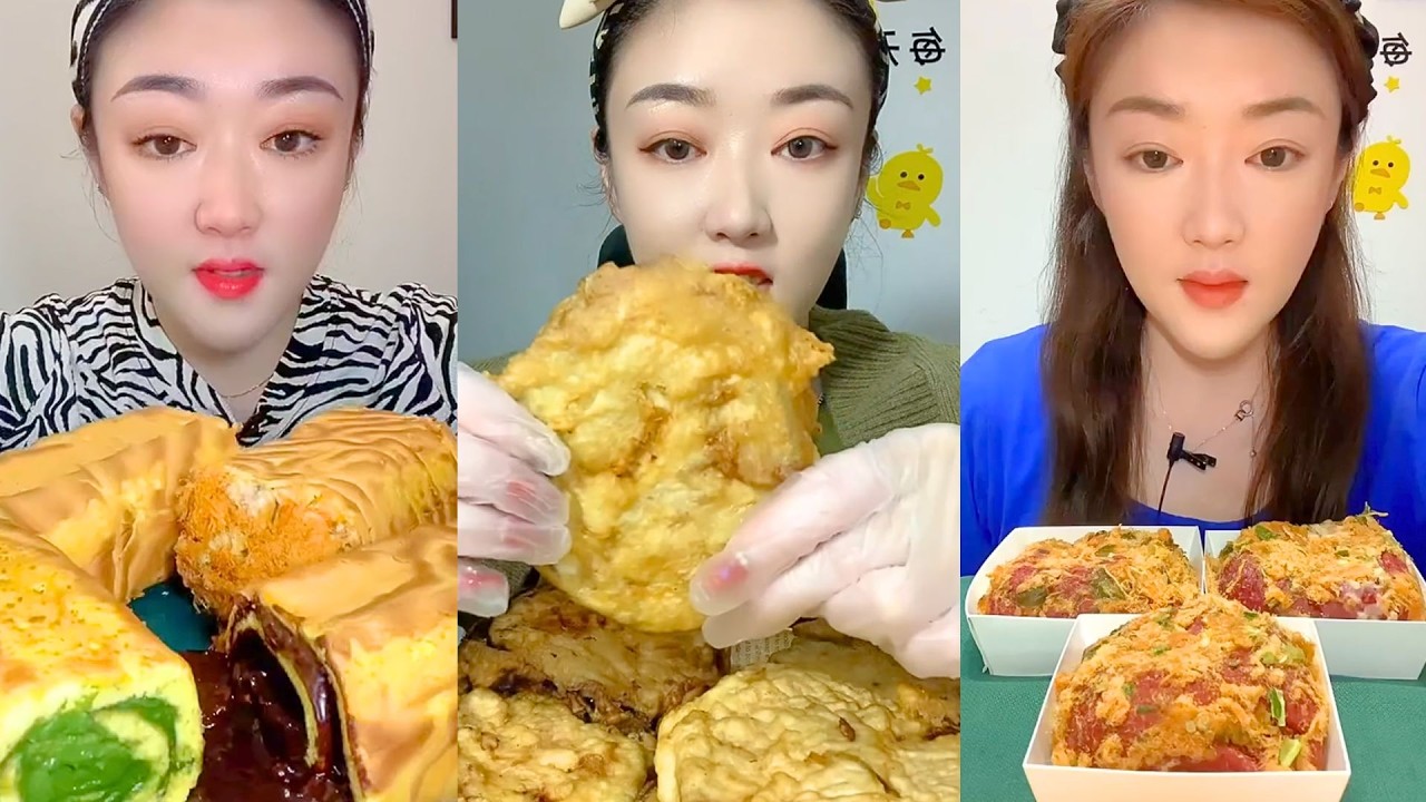 Extreme Chinese Mukbang – Insane Textures & Giant Bites #143