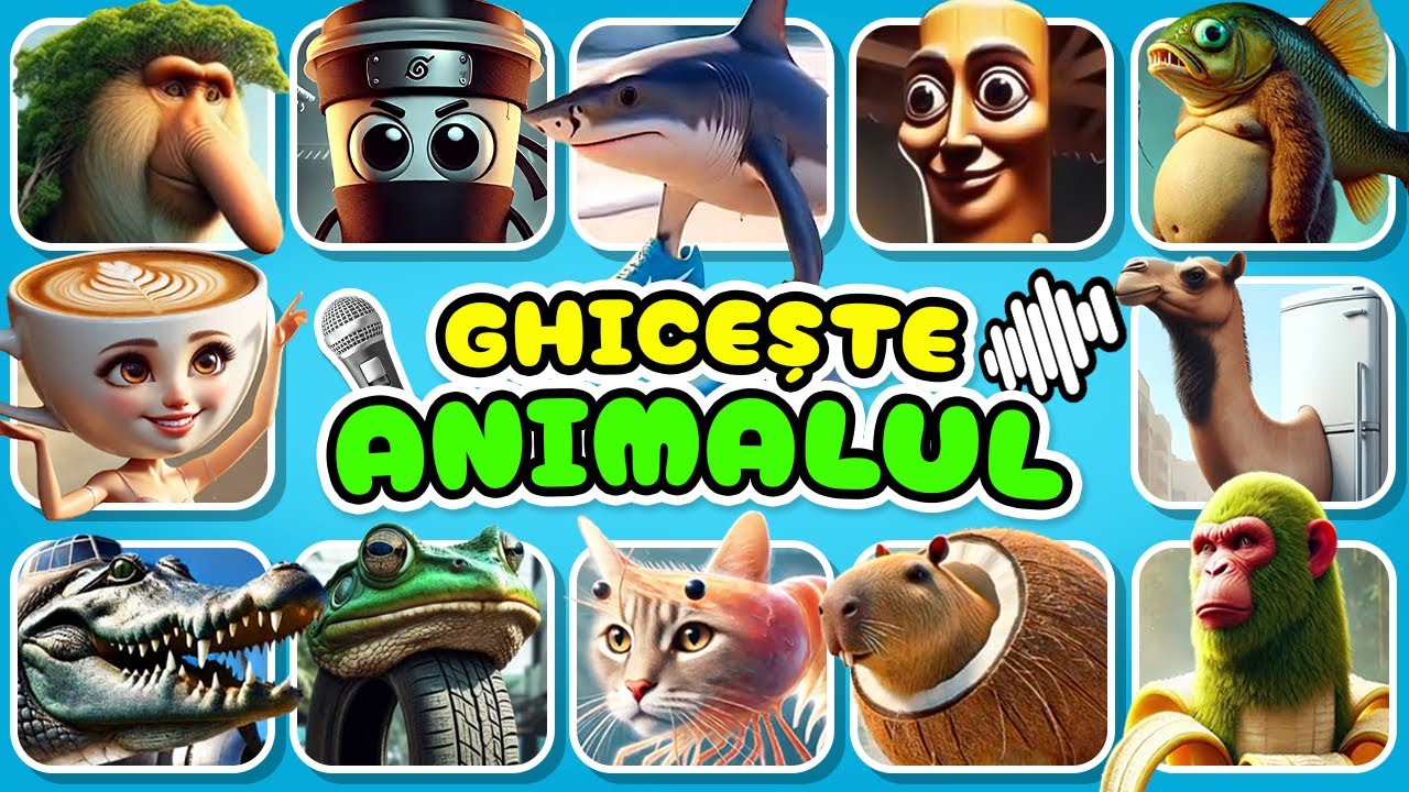 Ghicește Meme-urile cu Animale BRAINROT ITALIENE AI | Tralalero Tralala, Trippi Troppi, Chimpanzini