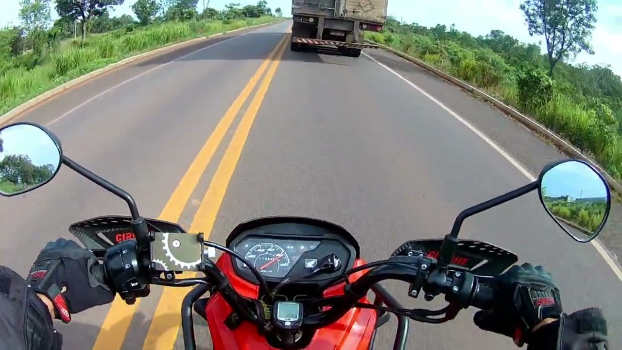 MOSTRANDO O REAL DESEMPENHO DA POP 110i NA RODOVIA  BR -153 - SEM CORTES.