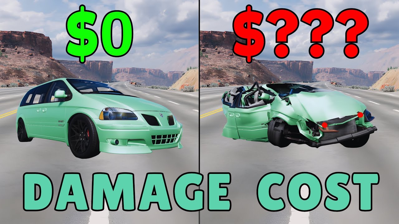 Realistic Crashes BeamNG Drive Damage Cost #35 | Epic Wallet Survival