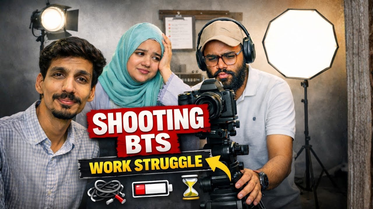 Camera, Lights & Stress 😓 | Shooting BTS | Office Worklife Vlog #shoot #dailyvlog