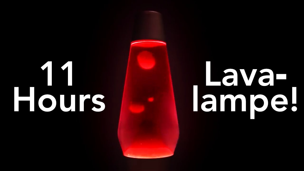Lavalampe 11h - 4K - romantisch - gem&uuml;tlich - entspannen - relaxen - rot - Lampe - einschlafen