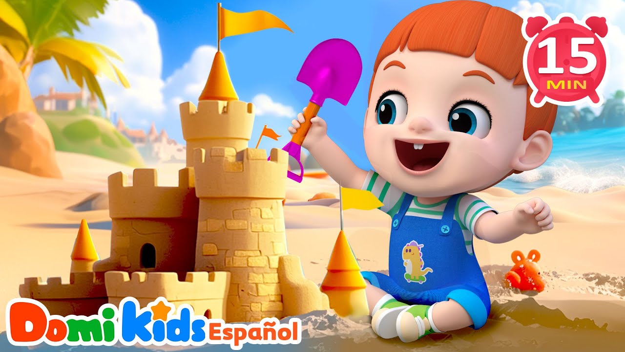 Canción de la Playa 🏖🌞 | ¡Vamos a Jugar con la Arena y el Mar! | Canciones Infantiles | Domi Kids