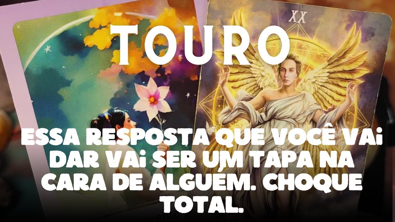 TOURO 💎♉ ESSA RESPOSTA QUE VOCÊ VAI DAR VAI SER UM TAPA NA CARA DE ALGUÉM 💥😳👀😱👏 CHOQUE 🫨🫨🫨