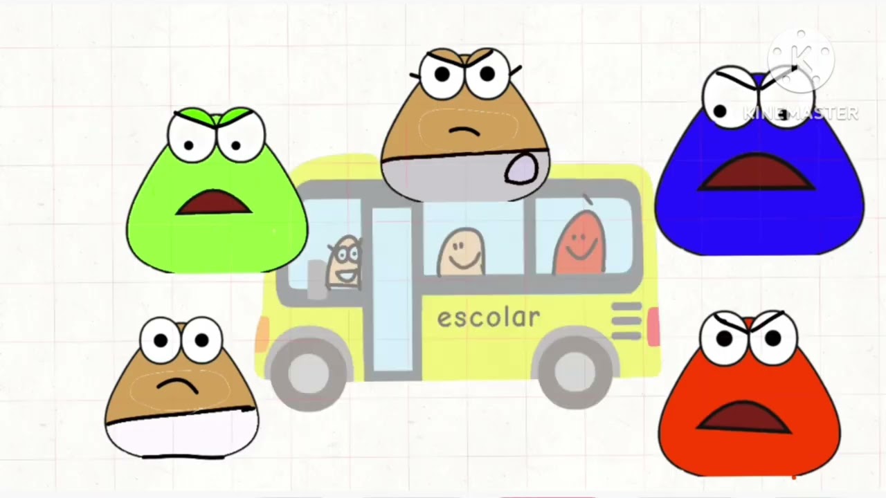 O Pou foi mal educado da praça eu não copiei