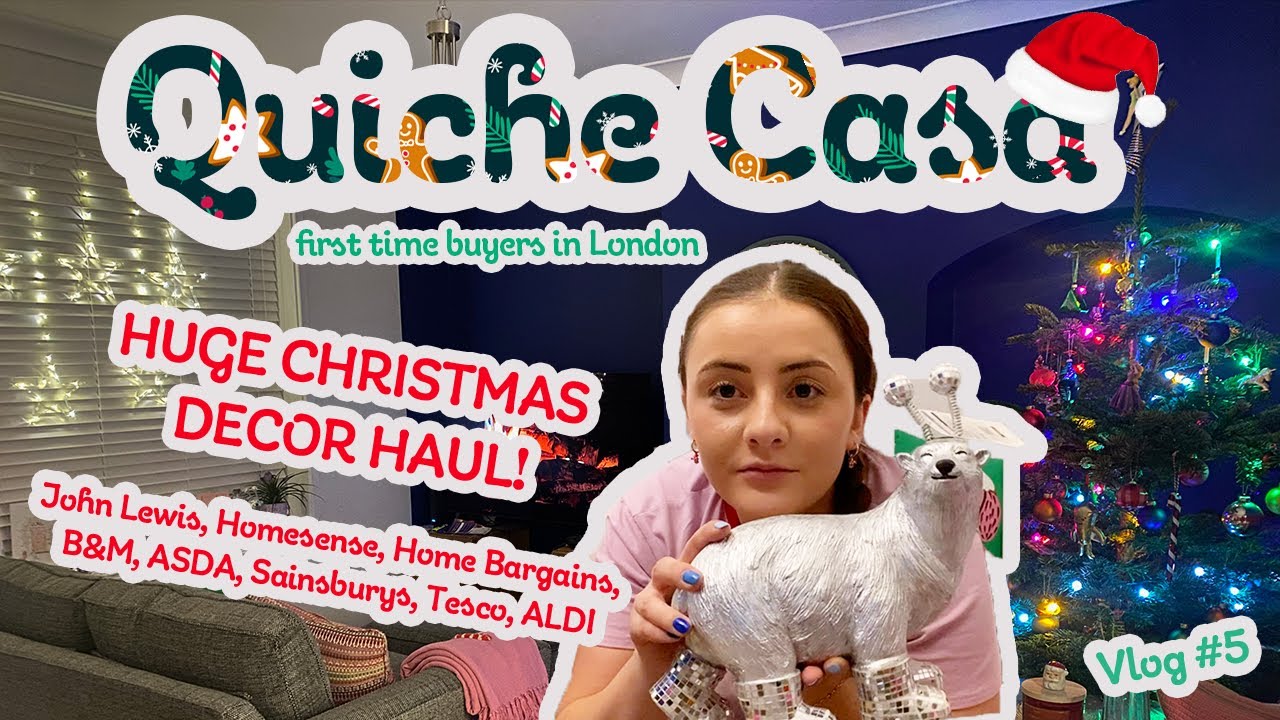 HUGE CHRISTMAS DECOR HAUL 2023! | Supermarket Xmas Decorations | On a Budget | Vlog 5 | Quiche Casa