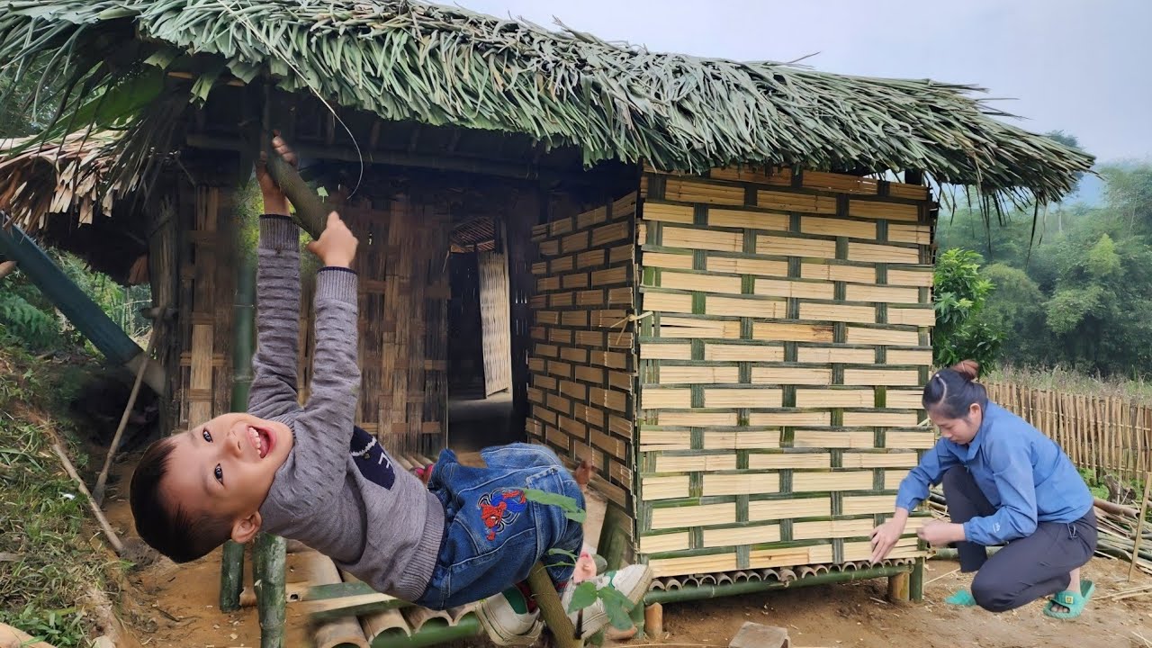 Full video: 180 days of single mother completing bathroom, going to the market - single mother life.