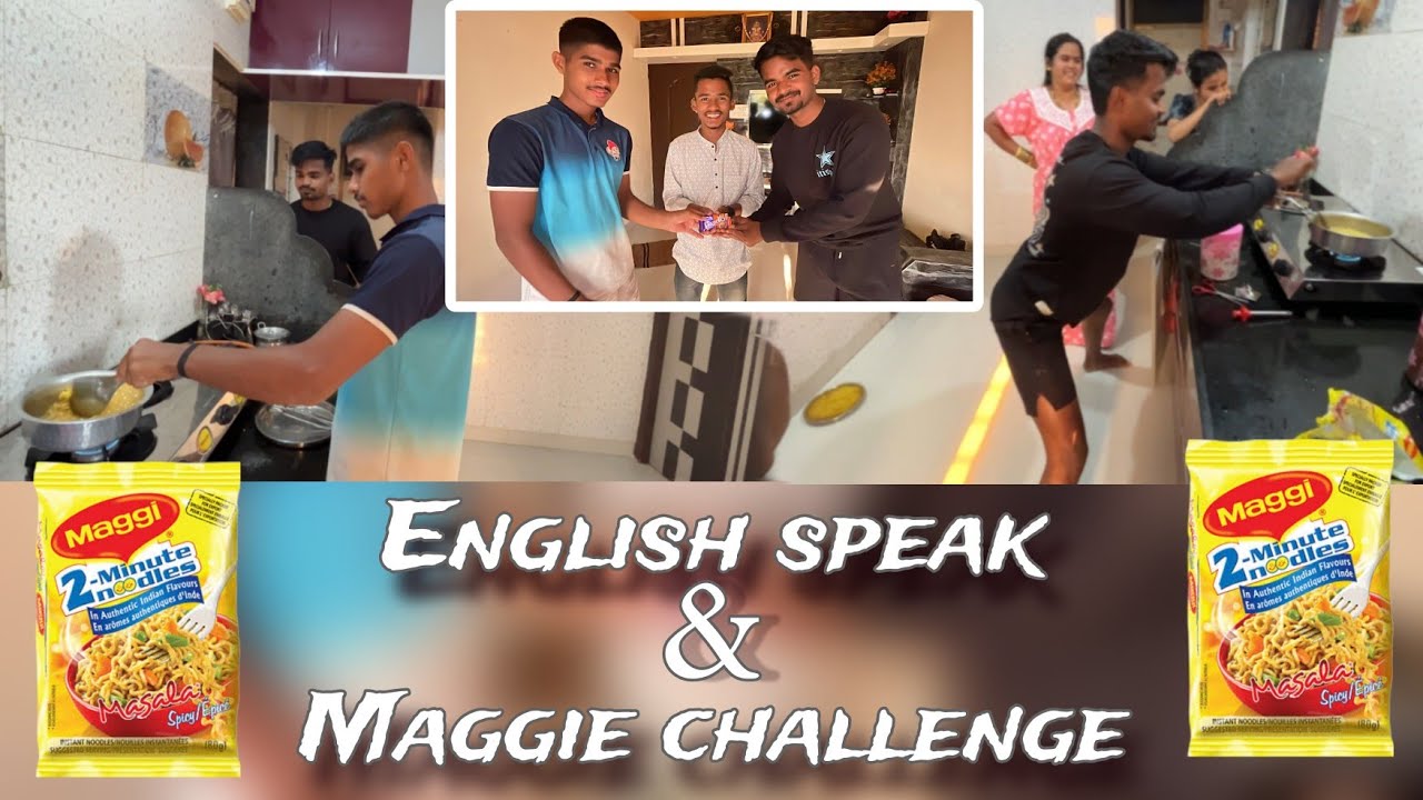 English speaking & maggie challenge 😂😂|| funny vlog || @ankushchandevlog