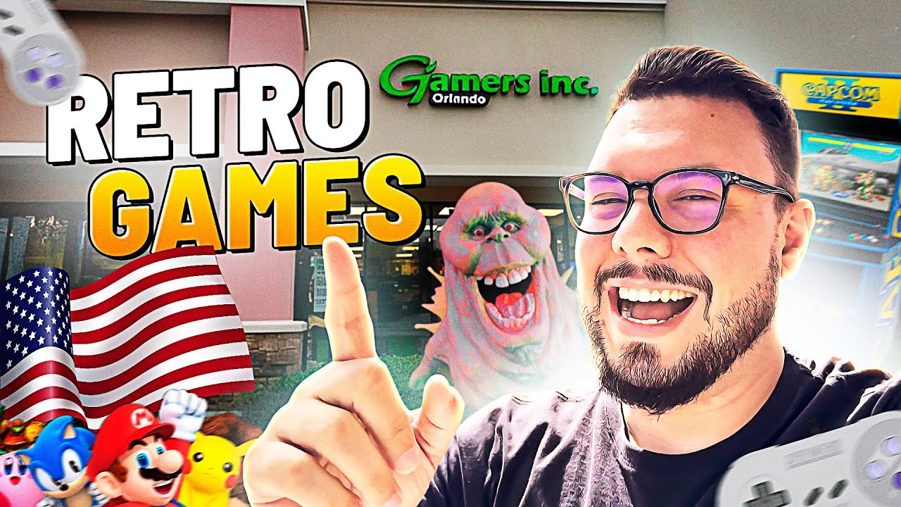 ESSA É A MAIOR LOJA DE JOGOS ANTIGOS DE ORLANDO FLÓRIDA!