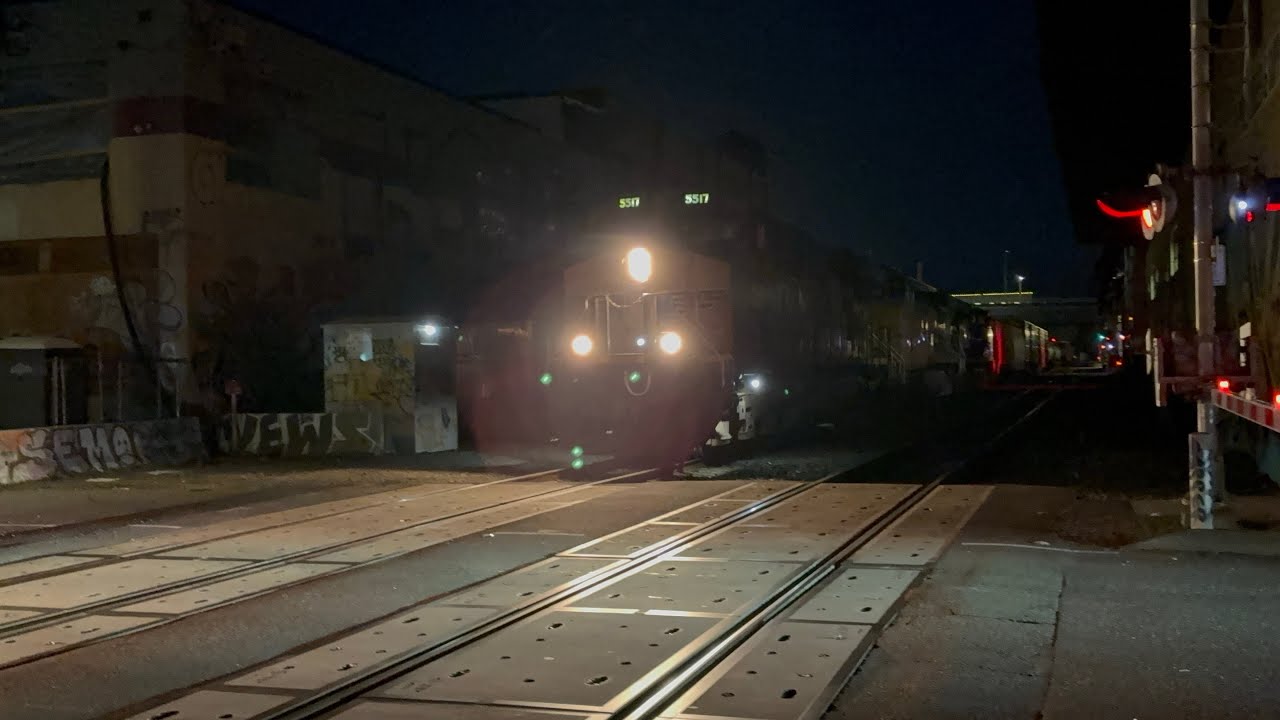 Union Pacific 5517 manifest  in the alley on SE Taylor street in Portland OR